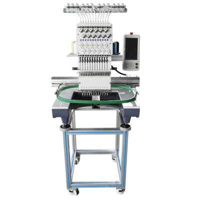 Energy Efficient Single Head 12 Needle Flat Embroidery Computerized Embroidery Machine